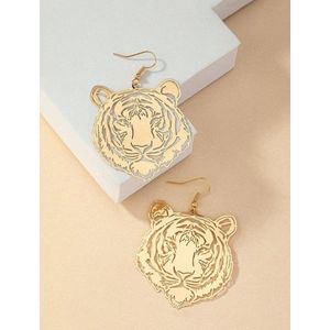 Oorbellen tijger goudkleur
