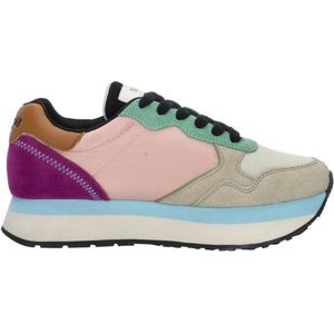 SUN68 Kelly Multicolor Sneakers Laag - beige - Maat 37