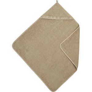 Meyco Baby Ruffle badcape - badstof - taupe - 80x80cm