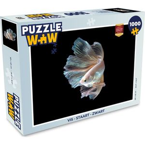 Puzzel Vis - Staart - Zwart - Legpuzzel - Puzzel 1000 stukjes volwassenen