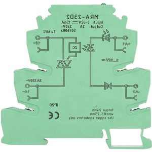 Nieuwe titel: MRA-23D2 3-32VDC 2A 25Hz Ultradunne 62 mm relaismodule TRICA Bidirectionele thyristor