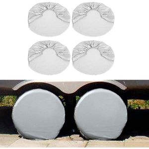 Bandenhoezen 4 Stuks Zilver Waterdicht - 27""-29