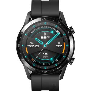 Huawei Watch GT 2- Zwart - Fluoroelastomer band