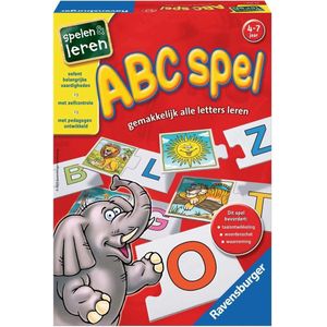 Ravensburger ABC Spel - Leerspel voor 48-84 maanden - Vrolijke plaatjes en puzzelstukken voor het leuk leren van het ABC