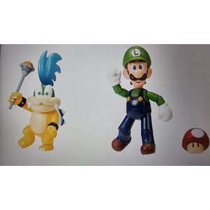 Jakks pacific World of Nintendo Super Mario Luigi & Larry 4-Inch Figure 2-Pack