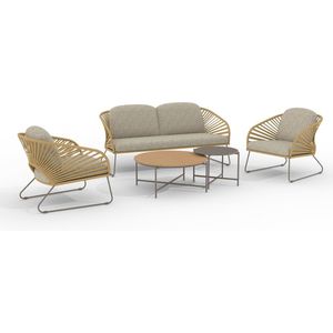 House Nordic Lounge Set Novella Staal Beige/Zand