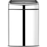 Brabantia Touch Bin Prullenbak - 10 liter - Brilliant Steel