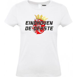 Dames t-shirt Eindhoven de Gekste | Eindhoven | Shirt Kampioen | Geen officieel PSV Artikel | Wit Dames | maat XXL