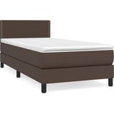 vidaXL-Boxspring-met-matras-kunstleer-bruin-90x200-cm