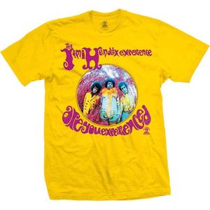 Jimi Hendrix - Are You Experienced Heren T-shirt - S - Geel