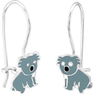 Amanto Kids Oorbellen Chesron - 925 Zilver E-Coating - Koala - 9x20mm