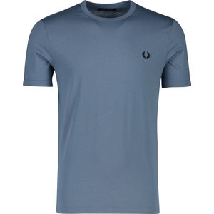 Fred Perry - T-Shirt Ringer M3519 Blauw - Heren - Maat L - Modern-fit