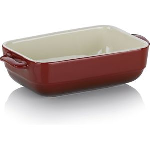 Ovenschaal Keramiek Rood, 22.5 cm x 12.5 cm - Kelas-sMalin