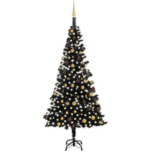 vidaXL-Kunstkerstboom-met-verlichting-en-kerstballen-240-cm-PVC-zwart