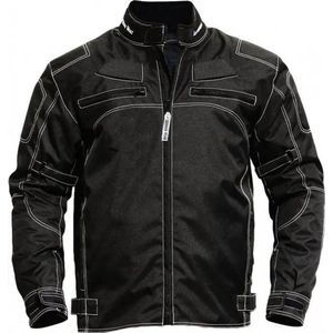 Motorjas zwart Lichtgewicht Textil Cordura Wind en waterdicht mt L