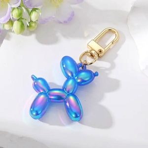 Sleutelhanger - Ballonhond Blauw - Blauw - Balloon Twisting - Ballonfiguur - Ballon - Key Chain - Balloon Dog - Teckel -