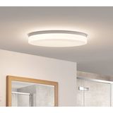 PRIOS - LED plafondlamp- met dimmer - CCT - 1licht - PMMA, ijzer - H: 8.74 cm - wit - Inclusief lichtbron