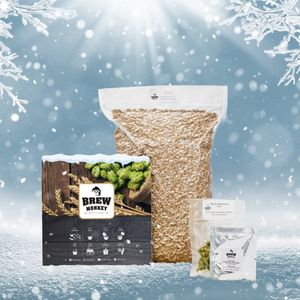 Brew Monkey Ingrediëntenpakket 20 Liter Winterbier - Ingrediënten Bierbrouwpakket - Navulling Bierbrouw Pakket - Zelf bier brouwen - Kerstpakket - Kerstcadeau