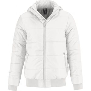 Jas Heren XL B&C Lange mouw White / Warm Grey 100% Polyester