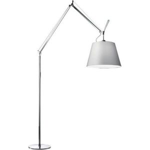 Artemide Tolomeo Mega vloerlamp schakelaar aluminium/Ø 36 cm satijngrijs