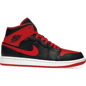 Nike Air Jordan Mid Zwart/Wit/Fire Red - Sneaker - DQ8426-060 - Maat 47