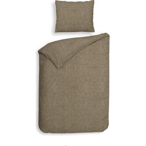 Heckett & Lane Flanel dekbedovertrek Franela (Simply Taupe) - 140x200/220 cm