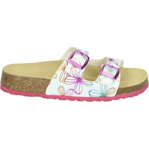 Superfit 800111 - MeisjesSlippersKinderslippers - Kleur: Wit/beige - Maat: 35