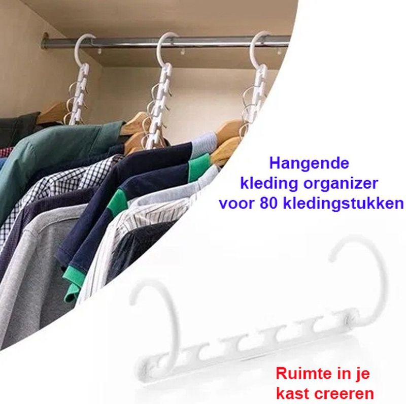 Hangende kleding Organizer voor 40 kledingstukken