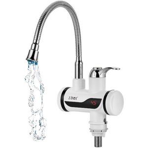 Wastafelkraan mengkraan LED-temperatuurdisplay Flex uitloop electrisch altijd volop warm water