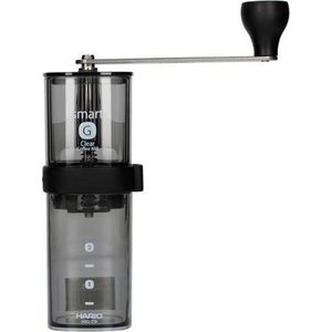 Hario - Smart G Coffee Mill Transparent Black - handmatige koffiemolen
