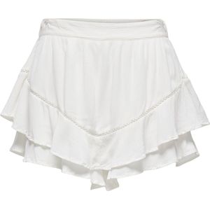 Only Broek Onllaina Loose Ruffle Skorts Wvn 15365983 Cloud Dancer Dames Maat - M