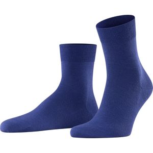 FALKE Airport Korte Sokken zonder patroon ademend dik plain kwart lengte Merinowol Katoen Blauw Heren sokken - Maat 41-42