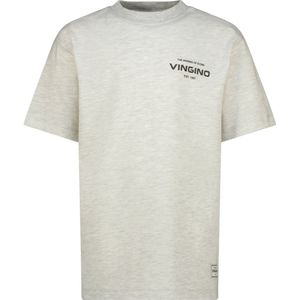Vingino Basic Oversized Polo's & T-shirts Jongens - Polo shirt - Lichtgrijs - Maat 152
