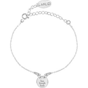 ARLIZI 1449 Armband Bedel Live Laugh Love - Dames - 925 Sterling Zilver - 18 cm