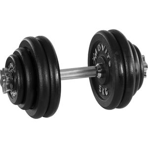 Dumbells - Dumbells set - Dumbell - Dumbels - Dumbel - Dumbell set - Gewichten - 30 kg - 30 mm - Chroom - Zwart