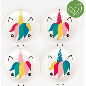 Unicorn | Eenhoorn | Minibordjes | diameter 18 centimeter