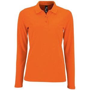 SOL'S Women´s Long-Sleeve Piqué Polo Shirt Perfect L02083 - orange - M