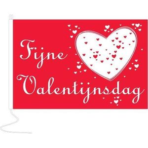 Vlag Fijne Valentijnsdag 150x225