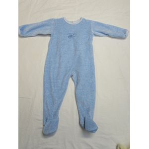 petit bateau , jongens , pyjama , velour in blauw , jardin , 18 maand 81