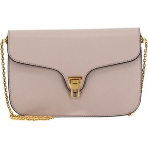 COCCINELLE Leren Schoudertas Beat Soft Crossbody Powder Pink Beige