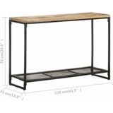 vidaXL - Wandtafel - 110x35x75 - cm - massief - mangohout