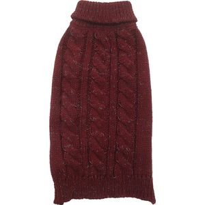 Duvo + - Honden sweater cozy Rood M - 50CM