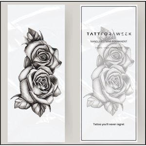 Grote nep tattoo rozen | Tattoo sleeve voor volwassenen | Blijft 5 dagen zitten | tattforaweek