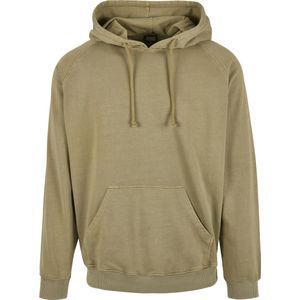 Heren Hoody - Hoodie - Overdyed Hoody kaki