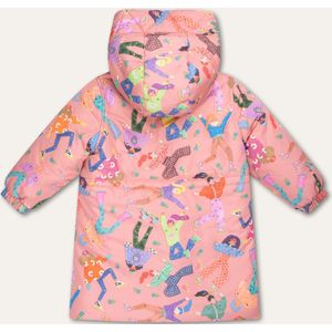 Carina coat 36 AOP Skatehop Pink: 152/12yr