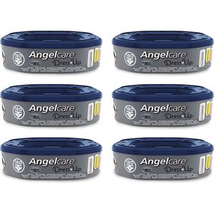 AngelCare Navulling Luieremmer Baby - Achthoekige Navulcassettes - Voor Dress Up - 6 Stuks