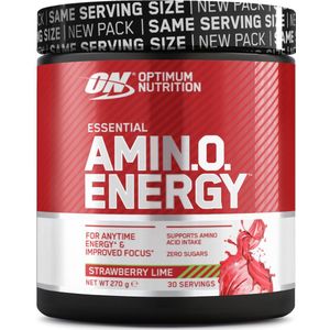 Optimum Nutrition Essential Amino Energy - Stawberry/Lime - Pre Workout - BCAA & EAA Aminozuren - 270 gram (30 doseringen)