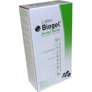 Biogel Dental latex poedervrij, steriel, mt 8,5- 3 x 10 paar voordeelverpakking