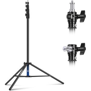 13ft/4m Luchtgeveerde Lichtstatief, Zware Metalen Fotografie Statief met 1/4"" naar 3/8"" Omkeerbare Spigot, 3-weg Montage-interface en Metalen Vergrendelknoppen, Maximaal - X01NSK645