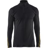 Blaklader FR Onderhemd zip-neck 78% merino 4796-1075 - Zwart - XL